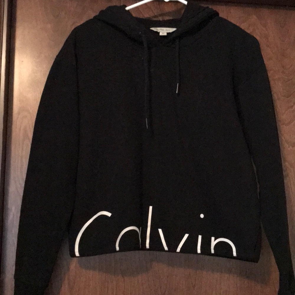 Calvin Klein cut off hoodie